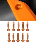 Anodized Aluminum Self Tapping Screws Kit, 10 Pieces, Orange, fits 125 150 200 EXC XC SXF EXCF XCF Motorcycles for easy maintenance.