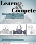 Learn & Compete book cover featuring a primer for Formula SAE teams, showcasing race car diagrams and details.