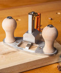 Router Plane Hand Tool With Depth Stop And Base Holes Pro Grade 8mm Blade Heavy Duty on wood surface