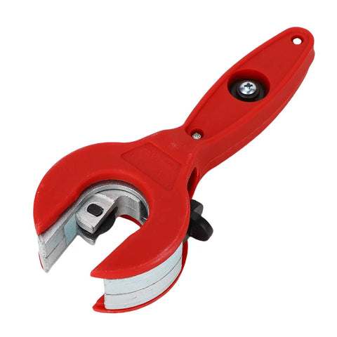 Ratcheting Tubing Cutter Set Five Sixteenth To One And One Eighth Inch For Copper Aluminum Stainless Steel And PVC Pipe With Deburring Tool