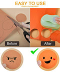 Comparison of manual cutting vs. using a 2 Inch Circle Hole Punch for Paper Crafts and Scrapbooking DIY No Jam Paper Guide