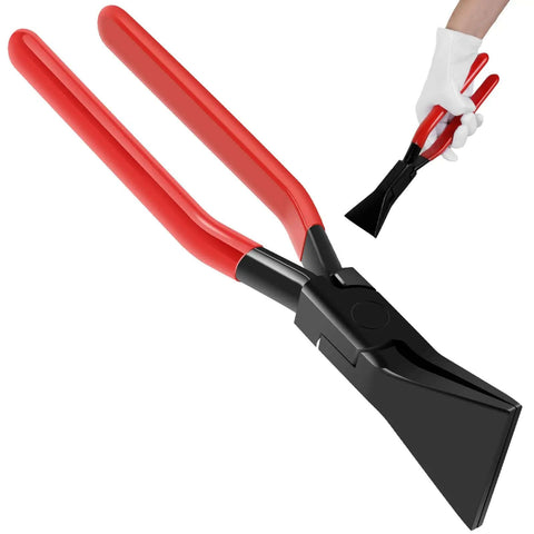 Hands On Sheet Metal Bender Set 2.4 Inch Hand Seamer Pliers For Bending And Flattening Edges with 45 Degree Angle, red handle