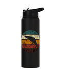 Retro Hang Glider Water Bottle Stainless Steel Insulated For Rad Adventurous Skies Lovers With A Vintage Flying Graphic