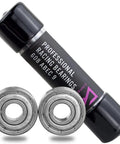 Slick Pro-Grade ABEC-9 608 Skate Bearings Pre-Lubricated Heavy-Duty with protective tube for inline skates and scooters.