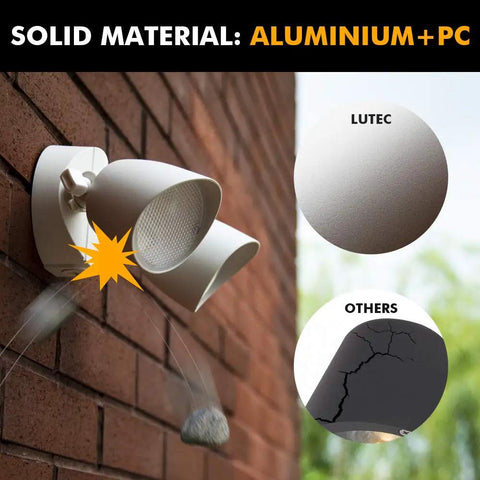 Built Street Tough Dual Led Floodlight Knocking Out Dark Spots With 3500 Lumens And Rock Solid 32 Watt Power Boasting Fully Swivel Double Heads And Heavy Duty Metal Housing For Patio Yard