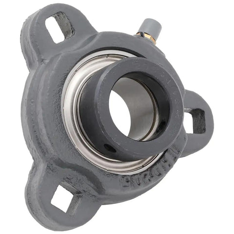 2 Pack 3 Bolt Flange Mount Ball Bearing Unit With Insert Bearing SA20516 Cast Iron Housing TRD205 Bore 1 In