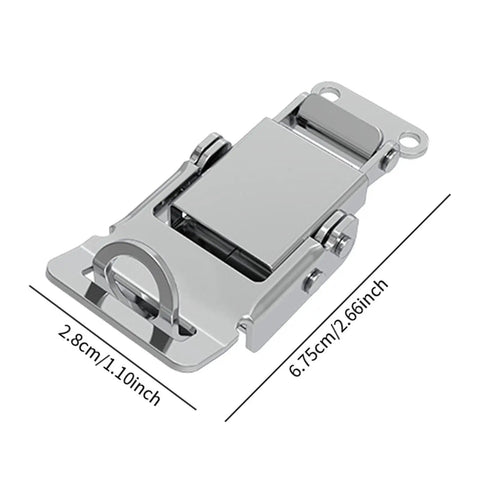 Stainless Steel Buckle Lock Latch For Tool Boxes And Cabinets, Heavy Duty Toggle Hasp Safe Box Latch, Built Tough As Nails For Wooden Cabinets