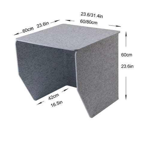 Portable Soundproof Booth With Acoustic Foam Panels For Hella Crisp Audio And Tight Room Acoustics Pickup And Play Vibe dimensions shown