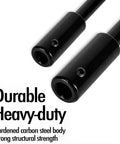 Heavy Duty 10 Inch Forstner Bit Extension With 3/8 Hex Shank, showing two black hardened steel ends, ideal for durable carpentry.
