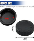Engine Coolant Reservoir Cap For Most Cars Heavy Duty Radiator Overflow Bottle Cap Easy No Fuss Replacement For Water Tank High Temperature Resistant Durable And Leak Proof Pack Of 2, showing size dimensions and black material