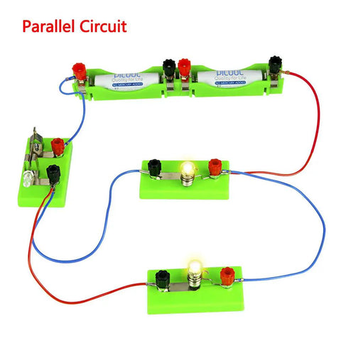 Electricity Circuit Learning Kit For Science Study Featuring Series And Parallel Circuits Kid Friendly Hands On Physics Experiments