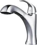 KPF-2252CH Oren Dual Function Kitchen Faucet With Pull Out Sprayer Chrome Finish Rust Resistant and Durable Aerated Stream