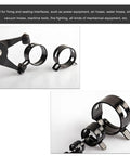 20 Piece One Quarter Inch Inside Diameter Spring Band Clamps Set for Vehicle Fuel Lines and Vacuum Water Pipes, 6mm Manganese Steel Hose Clips shown