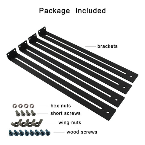 DIY Drawer Repair Kit With Heavy Duty Steel Brackets For Sagging Wooden Chipboard And MDF Drawers Middle Mount Reinforcement Hardware Includes Screws For Cabinets No Nonsense Fix with screws and nuts visible