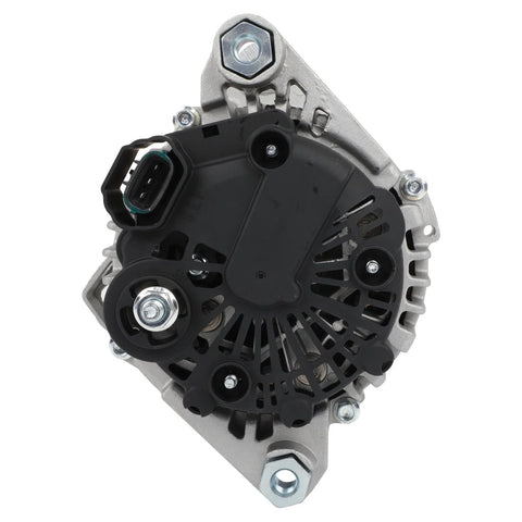 110 Amp 12 Volt Alternator Replacement For Hyundai Sonata 2.0L 2011 2012 2013 Santa Fe 2.4L 2010 2012 Optima 2.0L 2012 2013 Sorento 2.4L 2011 2012 With 6 Groove Pulley OE 11493 back view.