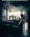 Wireless Guitar System With 10 Channel Transmitter And Receiver, Dual Interface Design for live performance background