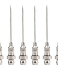 6 Piece Grease Gun Needle Tips Kit With Narrow Needles And Air Nozzle For Smooth Lubrication Portable Detachable Coupler Seal