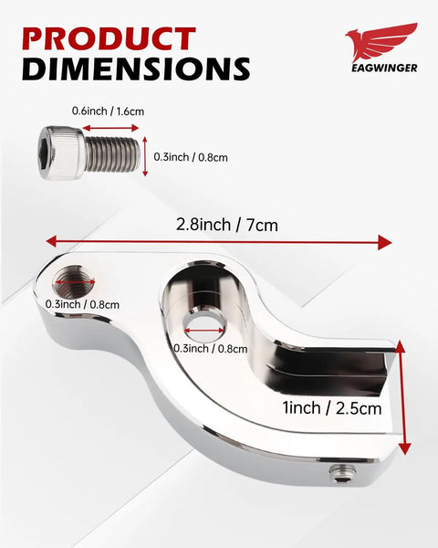 EZ Shift Neutral Gear Assist Kit For Harley M8 Touring And Trike Bikes Including Road Glide Street Glide Road King Electra Glide Softail 2018-2026 Aluminum Curved Chrome Linkage dimensions