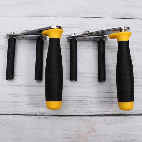 Angle Adjustable Gypsum Board Lifter With Solid Anti Slip Grip Heavy Duty Drywall Carry Tool For Sheetrock And Ceramic Tile, two handles visible.