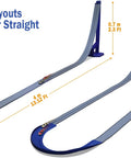 Flexible Dual Lane Race Track Set With U Turn Design For Kids 13 Feet Of Track Length DIY Curves shown in two track layouts