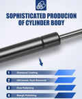 Close-up of the sophisticated cylinder body production process for 12 Inch 180N Badass Truck Toolbox Lift Supports Pack Of 2.