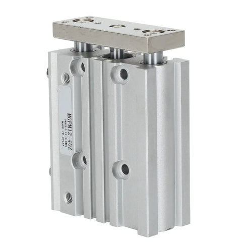 Three Rod Pneumatic Cylinder MGPM12 40Z 12mm Bore 40mm Stroke Built To Last With Three Guide Rods Double Action Linear Actuator