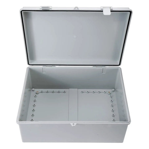 Open Rugged ABS Electrical Enclosure Box With Lock Dustproof IP65 Waterproof Junction Project Case 15.4x11.4x6.3 inches