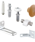 Bi-Fold Door Repair Kit For 7/8 Inch Wide Track And 3/8 Inch Pivots And Guides, All-In-One DIY Fix With Top And Bottom Pivots