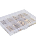 350 Piece M2 Screw Kit With Hex Bits And Brass Nuts All In One Fastener Set For PC Builds And Laptop SSD Install Durable Copper And Stainless Steel Hardware 10 Tools Included Versatile Heavy Duty clear organizer case with copper and brass M2 screws