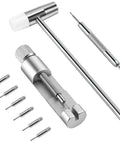 Watch Link Removal Kit With Six Extra Pins And Hammer For Easy Bracelet Removal And Band Size Adjustment Includes Precision Pin Punches