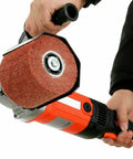 Beast 1400W Burnishing And Polishing Tool With Dual Handheld Handles 3000 RPM High Speed Sander close-up in use