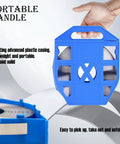 Super Heavy Duty Stainless Steel Strapping Kit With Manual Tensioner Tool And One Hundred Rugged Steel Banding Buckles portable blue handle