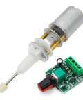 Rock Solid Reciprocating Rod Motor With Pwm Speed Controller and Telescopic Metal Gear for No Sweat Push Pull Operation, DC actuator.