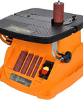 Heavy Duty Rugged 450W Electric Disc Sander And Belt Grinder With Broad Multi Angle Table for metal wood finishing.