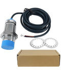 Inductive Proximity Sensor M30 unshielded two-wire NC with 15mm detection range for 110 to 220V AC systems, LED indicator, industrial grade switch