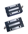 Beefy 2Pcs 20mm Square Linear Bearing Blocks For CNC Kits Ball Bearing Carriage Sliders HG20 HGR20 Style shown from top view