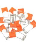 12 Pack Recessed Ceiling Light Accessory Tube Spring Clips Orange Downlight Torsion Springs For LED Downlights Panel Lights And Ceiling Fixtures High Elasticity Carbon Steel Wire With Durable Plastic Handle