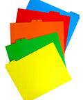 Top Shelf Alphabetical Hanging File Folder Dividers Featuring Five Vibrant Color Coded Tabs For Letter Size arrangement, heavy duty