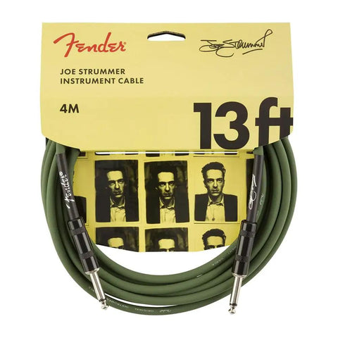 Frontman 10G 10 Watt Guitar Amplifier Bundle With 13 Foot Straight Instrument Cable Drab Green And Joe Strummer Cable