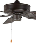 52 Inch Indoor Outdoor Ceiling Fan With Five Dark Walnut Blades And Oil Rubbed Bronze Finish, Quiet 3 Speed Motor Detail