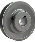 Single Groove V Belt Pulley 3.75 Inch Outside Diameter 7/8 Inch Bore Cast Iron Motor Pulley For A AX B BX 4L 5L V Belts 1 Groove BK3678 Pulley