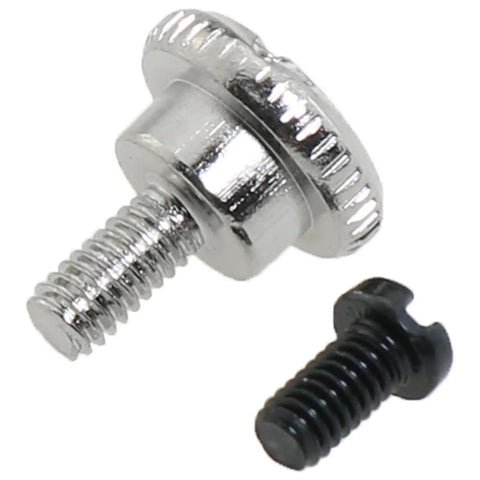 12Pcs Metal Presser Foot Screws Set For Industrial Sewing Machines Thumb Clamp Fixing Screws Non Slip Threaded Design For Single Needle Machines Pro Grade Heavy Duty Black And Silver Replacement Parts silver and black metal presser foot screws