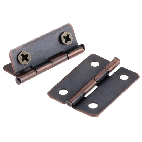 Top Shelf Antique Cabinet Hinges 10 Pack With Hella Sturdy 25 By 18 Millimeter Build decorative hardware for vintage door.