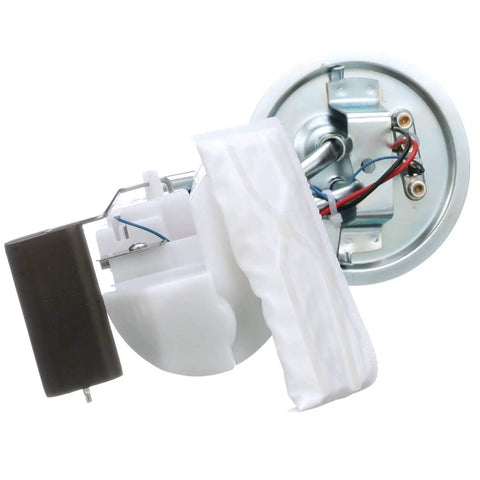 Hanger Assembly For Fuel Pump With OE Heritage And Ethanol Ready, Built To Last Up To 150,000 Miles, angled view with strainer