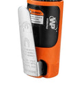 Mini Pneumatic Straight Die Grinder 25000 RPM Inline Air Tool with collet adjustment lever and warning label.