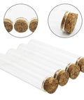18 Pack Glass Test Tubes With Cork Stoppers 25x120mm Flat Bottom Borosilicate Lab Grade Heat Resistant Science Tubes For Experiments And Home Lab Use 45ml Capacity, cork-closed