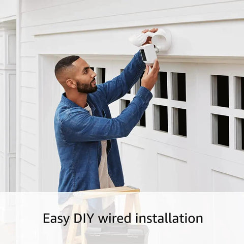 Dual Outdoor Security Camera Pack With Hella Bright Floodlight And Spotlight Cams Battery Operated For Smooth Motion Tracking And Dead Simple App Control Crisp White Build For Backyard Setup