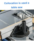 Adjustable Black Aluminum Table Saw Miter Gauge Fence Sled offering slick offset runs for precise angle cuts on a table saw.
