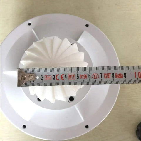 Ultra Tiny Wind Turbine Generator For Kid Friendly Classroom STEM Projects With LED Indicator Hands On Wind Power Demo Mini DIY Model For Science Class Durable Plastic Build, white plastic part with ruler