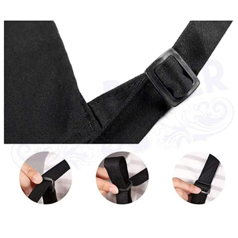 Close-up of the drawstring closure showing the strap adjustment on the Star Baker Apron For Amateur Bakers A Fun Kitchen Apron Inspired By Baking Show Vibes With Drawstring Closure And Soft Cotton Poly Blend A Great Gift For Pastry Chefs And Home Cooks